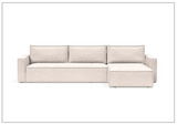 Innovation Living Newilla Fabric L-Shaped Sectional Sleeper Sofa