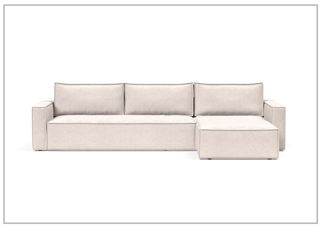 Innovation Living Newilla Fabric L-Shaped Sectional Sleeper Sofa