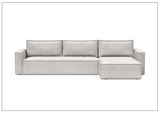 Innovation Living Newilla Fabric L-Shaped Sectional Sleeper Sofa