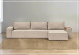 Innovation Living Newilla Fabric L-Shaped Sectional Sleeper Sofa