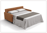 Kathy Ireland Wigan Luxury Gray Italian Leather Queen Sleeper