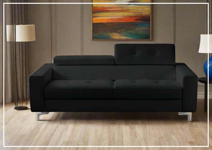 Kathy Ireland Tevere Top Grain Leather Queen Sleeper Sofa-Sofabed