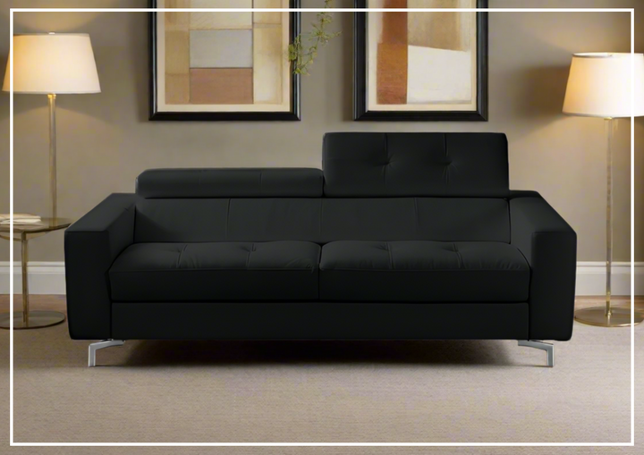 Kathy Ireland Tevere Top Grain Leather Queen Sleeper Sofa-Sofabed