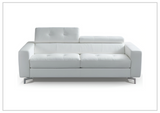 Kathy Ireland Tevere Top Grain Leather Queen Sleeper Sofa-Sofabed