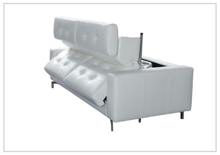 Kathy Ireland Tevere Top Grain Leather Queen Sleeper Sofa-Sofabed