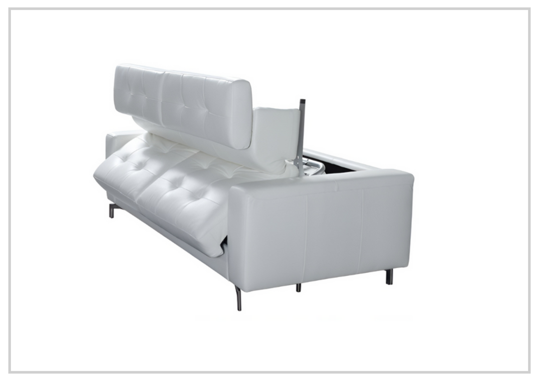 Kathy Ireland Tevere Top Grain Leather Queen Sleeper Sofa-Sofabed