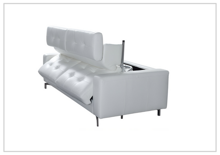 Kathy Ireland Tevere Top Grain Leather Queen Sleeper Sofa-Sofabed