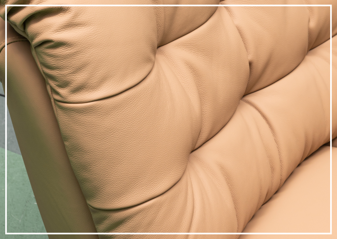 Klaussner Celina Swivel Glider Leather Manual Recliner with Cushion Arms-Sofabed