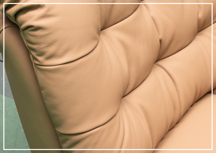 Klaussner Celina Swivel Glider Leather Manual Recliner with Cushion Arms-Sofabed