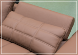 Klaussner Orlano 3-seater Brown Leather Power Reclining Sofa-Sofabed