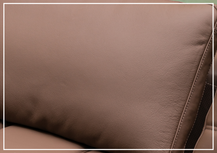 Klaussner Orlano 3-seater Brown Leather Power Reclining Sofa