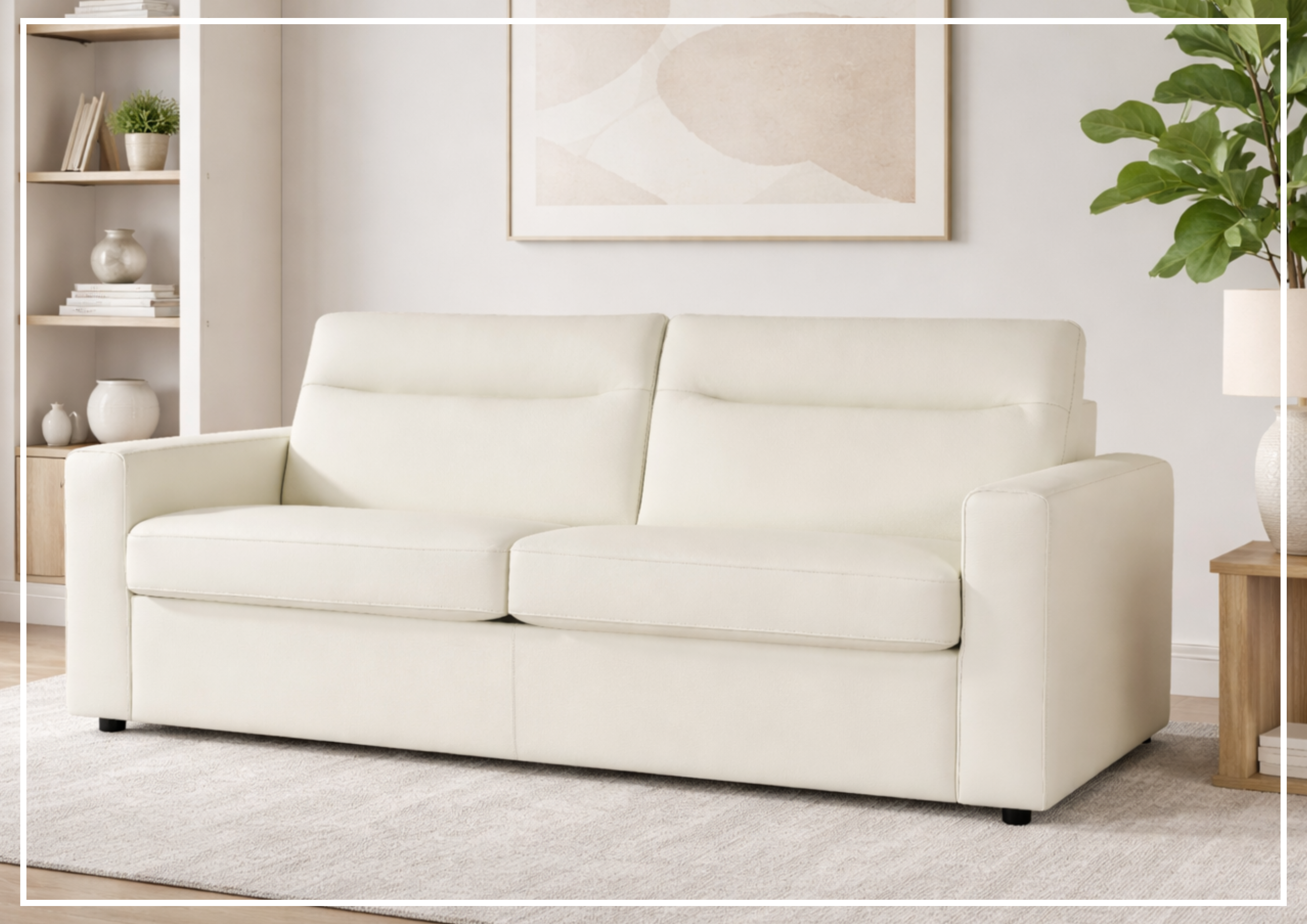 Klaussner Jamie Leather Queen Sleeper Sofa – SOFABED