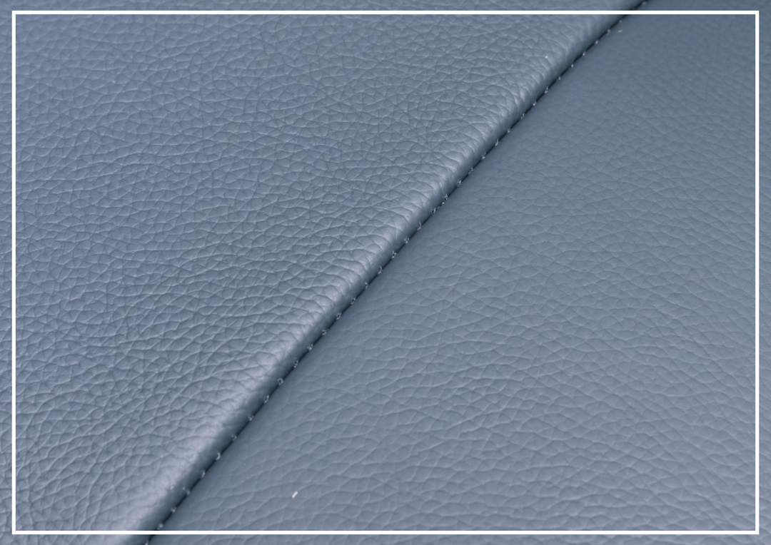 Klaussner Serano Blaze  Blue Leather Swivel Power Recliner Lift Chair