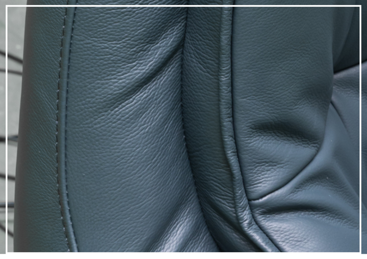 Klaussner Serano Blaze  Blue Leather Swivel Power Recliner Lift Chair