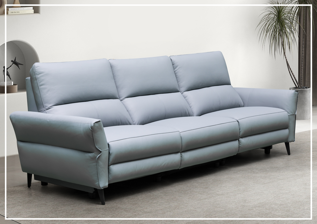 Klaussner Serenita3-seater Leather Power Reclining Sofa-Sofabed