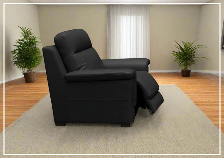 Klaussner Delano Power Recliner Chair in Black with USB Port-Sofabed