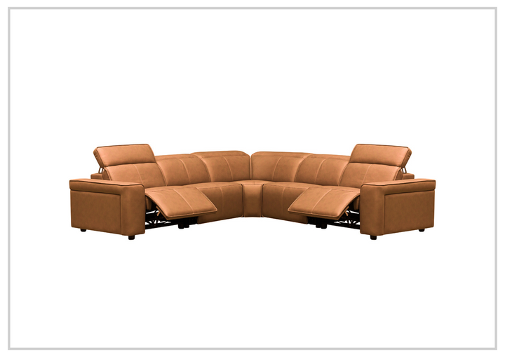 Klaussner Leonardo 6-Piece Power Recliner Sectional Sofa with Storage-Sofabed