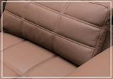 Klaussner Orlano 3-seater Brown Leather Power Reclining Sofa-Sofabed