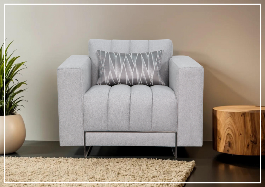 Klaussner Talento Tufted Accent Chair with Sleek Track Arms