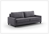 Luonto Nico Fabric King Sleeper Sofa With Nest Mechanism and chrome or wood legs