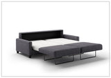 Luonto Nico Fabric Full XL Sleeper Sofa With Walnut or Chrome Leg Finish