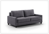 Luonto Nico Fabric King Sleeper Sofa With Nest Mechanism and chrome or wood legs
