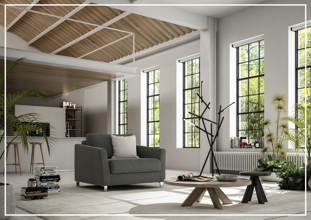 Luonto Monika Fabric Chair Cot Sleeper Sofa Bed With Color Options