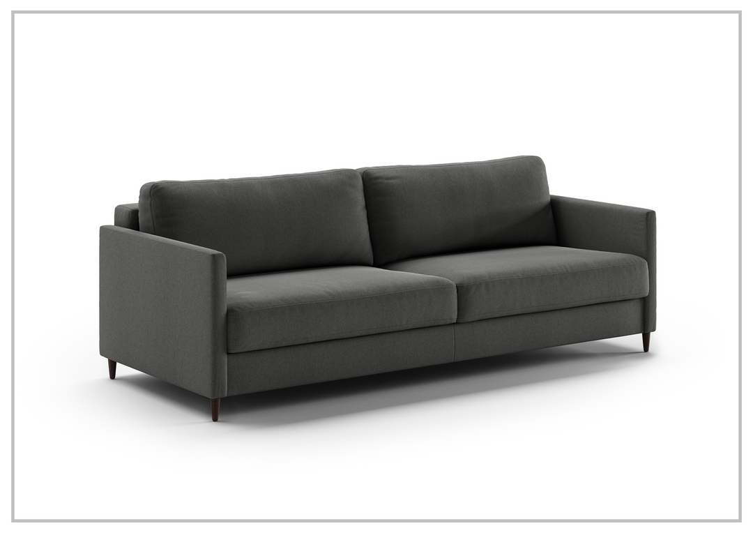 Luonto Elfin Fabric King Sleeper Sofa with Chrome or Wood Legs