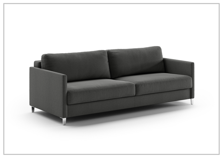 Luonto Elfin Fabric King Sleeper Sofa with Chrome or Wood Legs