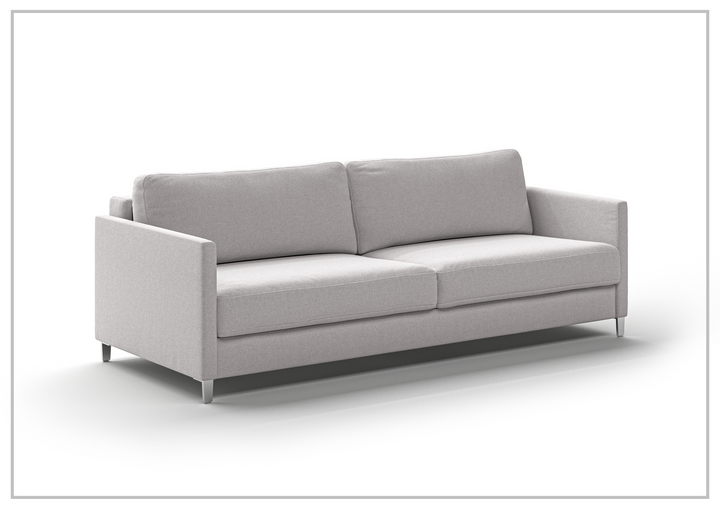 Luonto Elfin Fabric King Sleeper Sofa with Chrome or Wood Legs