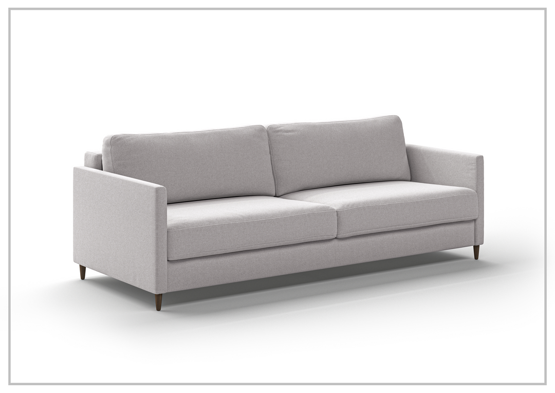 Luonto Elfin Fabric King Sleeper Sofa with Chrome or Wood Legs