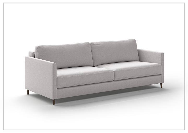 Luonto Elfin Fabric King Sleeper Sofa with Chrome or Wood Legs