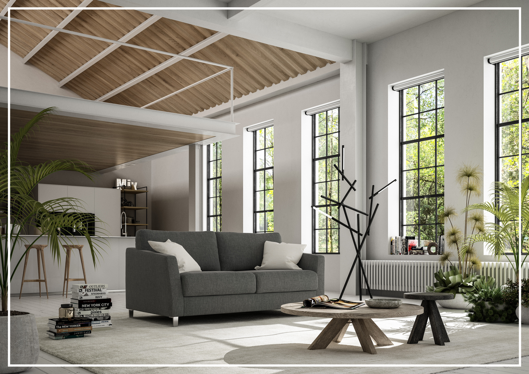 Luonto Monika Fabric Full XL Sleeper Sofa Bed In Four Color Options