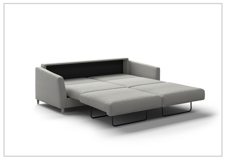 Luonto Monika Fabric King Sleeper Sofa Bed With Wood or Chrome Legs