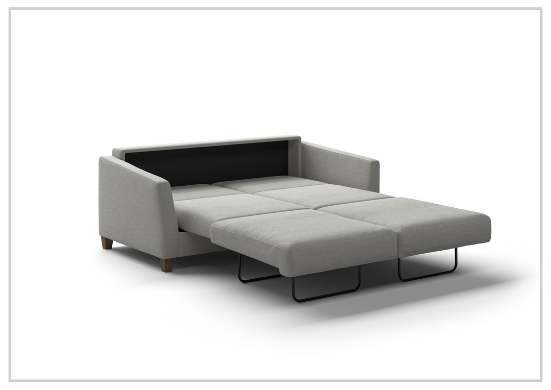 Luonto Monika Fabric Queen Sleeper Sofa With Wood or Chrome Legs