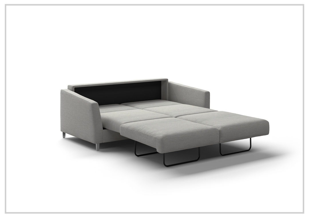 Luonto Monika Fabric Queen Sleeper Sofa With Wood or Chrome Legs