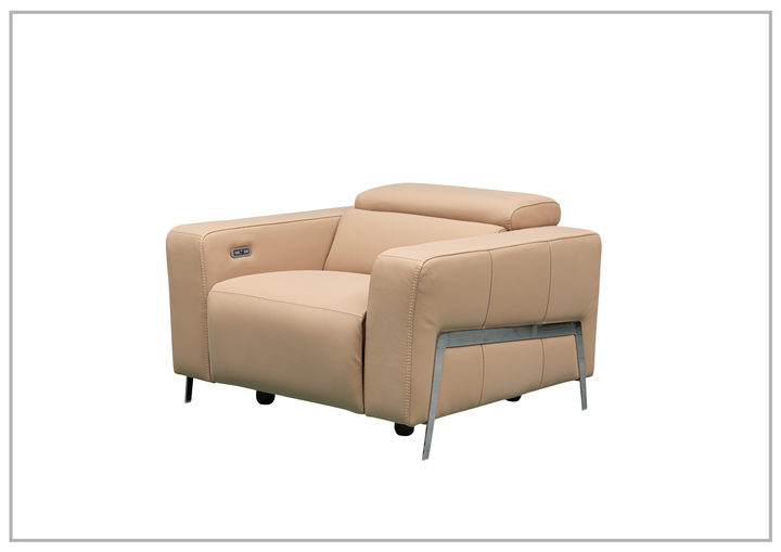 Prestigio 3-Seater Top Grain Stone Wash Leather Reclining chair