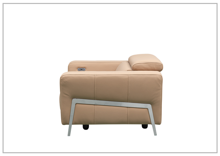 Prestigio 3-Seater Top Grain Stone Wash Leather Reclining chair