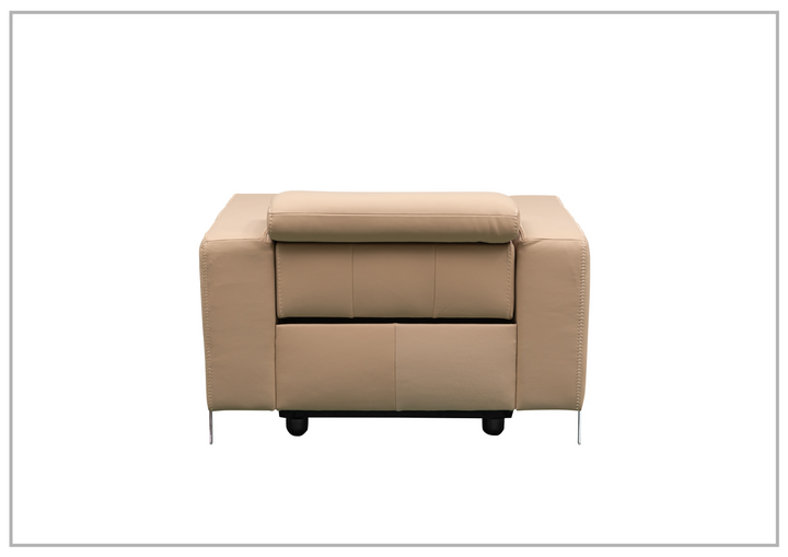 Prestigio 3-Seater Top Grain Stone Wash Leather Reclining chair