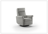 Luonto Rolled Fabric Power Recliner Chair with Adjustable Headrest-SOFABED