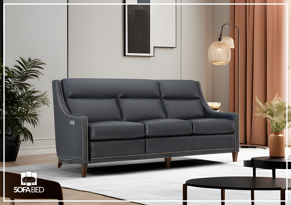 Richmond Leather Power Motion Sofa by Bernhardt SOFABED