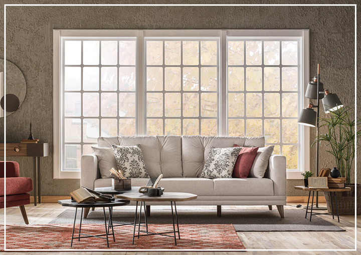 Rosa Sofa Bed with Back Bending Makasli Bed Mechanism