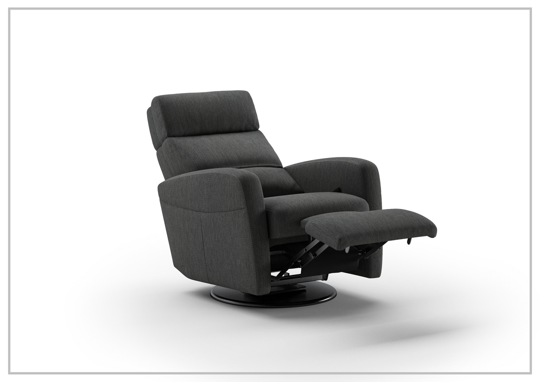 Sloped Fabric Power Recliner Chair in Power and Manual Options-SOFABED