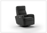 Sloped Fabric Power Recliner Chair in Power and Manual Options-SOFABED
