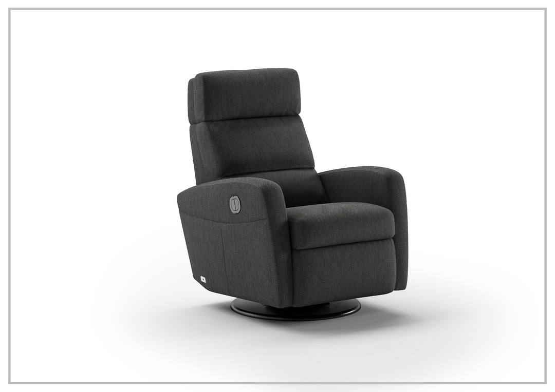 Sloped Fabric Power Recliner Chair in Power and Manual Options-SOFABED