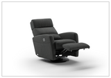 Sloped Fabric Power Recliner Chair in Power and Manual Options-SOFABED