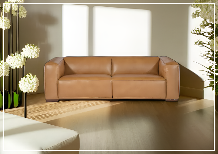 Hooker Furniture Living Room Maria Premium Leather Sofa