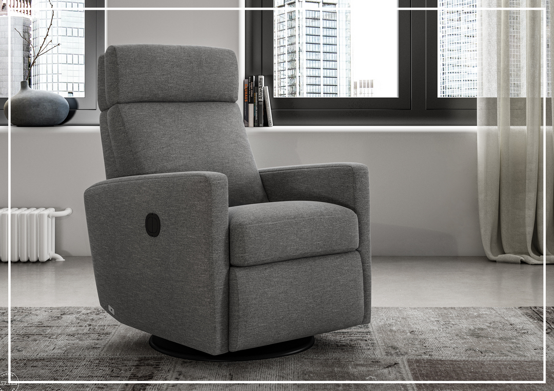 Luonto Track Lounger Recliner Chair With Adjustable Headrest-SOFABED