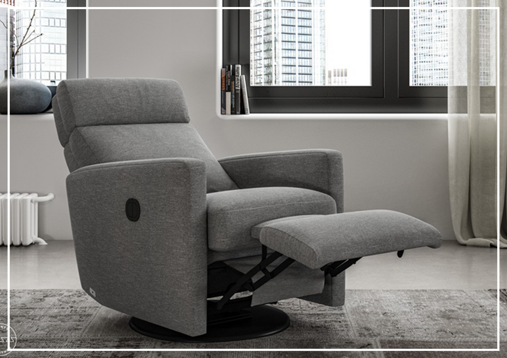 Luonto Track Lounger Recliner Chair With Adjustable Headrest-SOFABED
