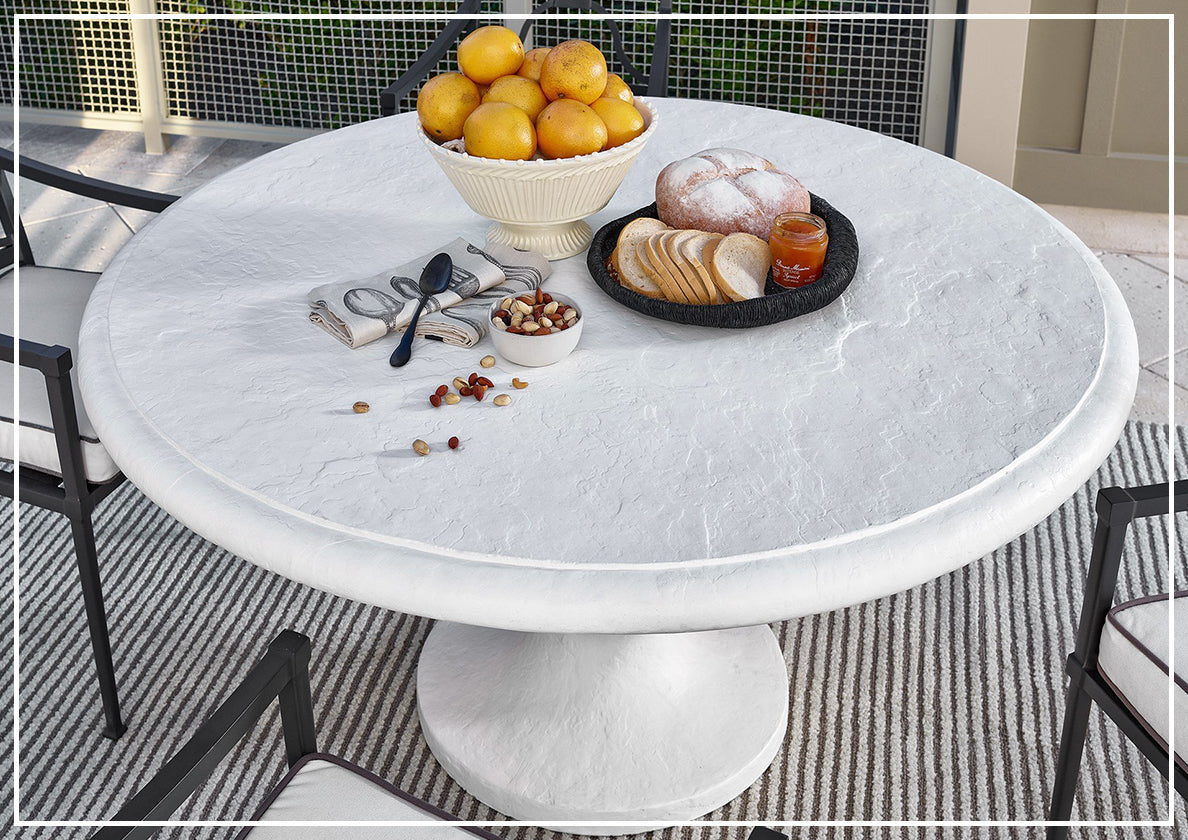 Stone Dining Cheap White Round Dining Table Magic Home White Round